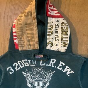 RARE VINTAGE Kids Hoodie - Army Green